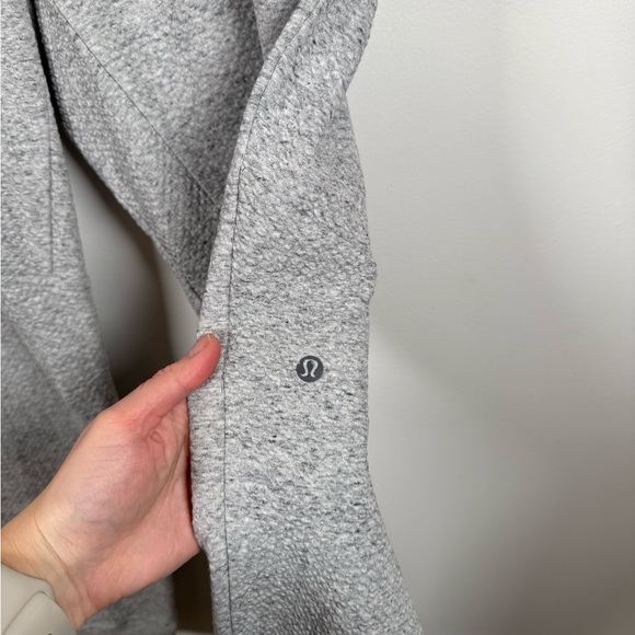Lululemon Textured Double-Knit Cotton Jogger Heathered Melody Light Grey XL - Picture 5 of 7